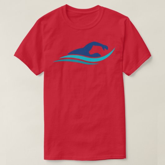 T-shirt Baignade et baignade (Design devant)