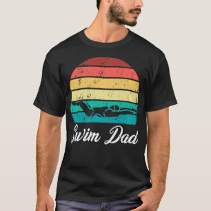 T-shirt Baignade Papa Funny Mens Fête des pères Sports Sw