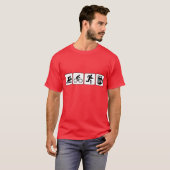 T-shirt Baignade Vélo Run Boisson (Devant entier)