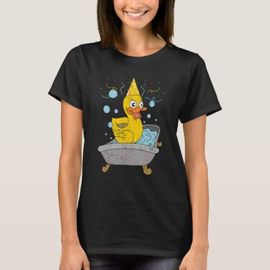 T-shirt Baignoire Duckie Bain Toy Ducky Ducky Rubber Duc (Devant)