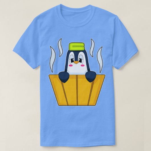 T-shirt Baignoire en pingouin (Design devant)