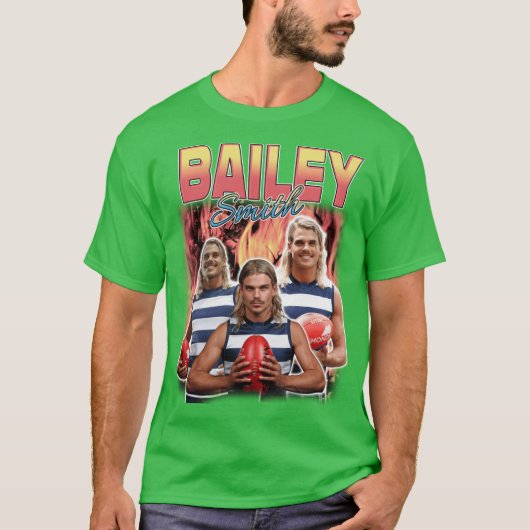 T-shirt Bailey Smith Bazlenka Feu Rétro (Devant)