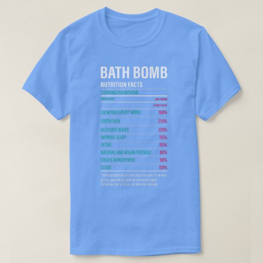 T-shirt Bain Bombe Nutrition Favoris Baignoire Bubble (Design devant)