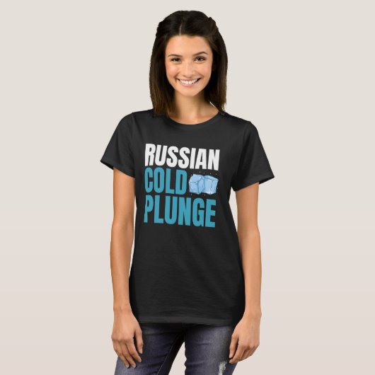 T-shirt Bain de glace russe Plongée froide 1 (Devant entier)