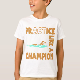 T-shirt Bain de pratique, or