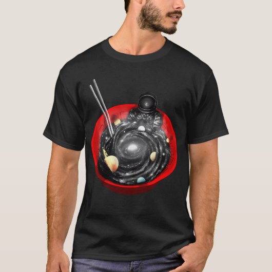 T-shirt Bain de ramen spatial (Devant)