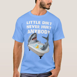 T-shirt Bain De Requin Graphique À La Mode Peu De Chemise