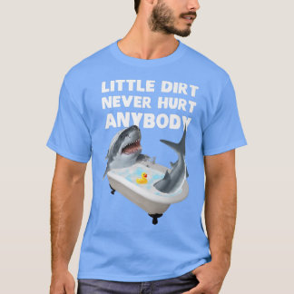 T-shirt Bain De Requin Graphique À La Mode Peu De Chemise