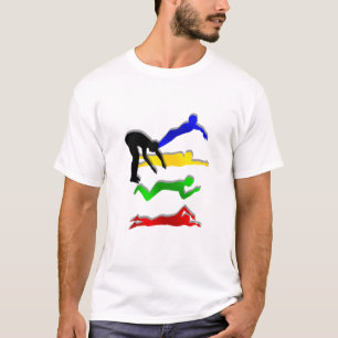 T-shirt Bain des sports des femmes de l'athlète des homme