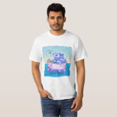 T-shirt Bain d'Hippo Heureux (Devant entier)
