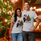 T-shirt Bain Scottie Chien Noël Personnalisé