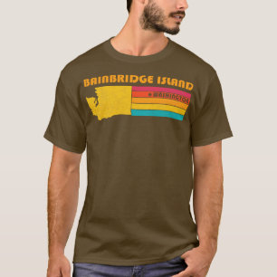 T-shirt Bainbridge Island Washington Vintage perturbé si