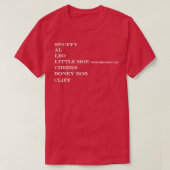 T-shirt baise al leo petit plus gimpy jambe joues boney bo (Design devant)