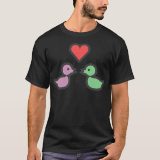 T-shirt Baiser Canards Cute Valentines Jour Amour animal c