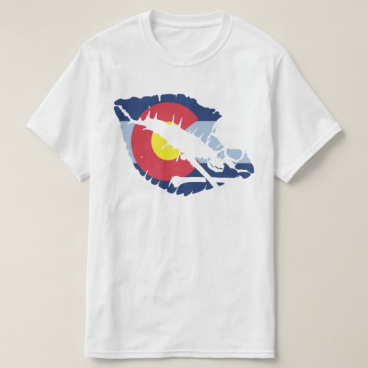 T-shirt baiser colorado (Design devant)