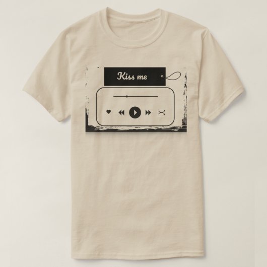 T-shirt Baiser d'amour (Design devant)