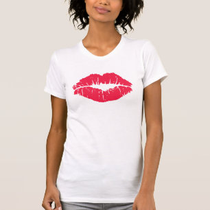 T-shirt Baiser de rouge à lèvres