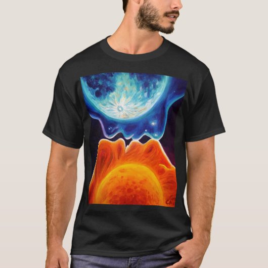 T-shirt Baiser de soleil et de lune (Devant)