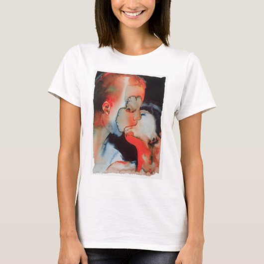 T-shirt Baiser en gros plan 1988 (Devant)