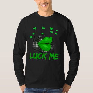 T-shirt Baiser le plus chanceux Saint-Patrick Meilleur pou