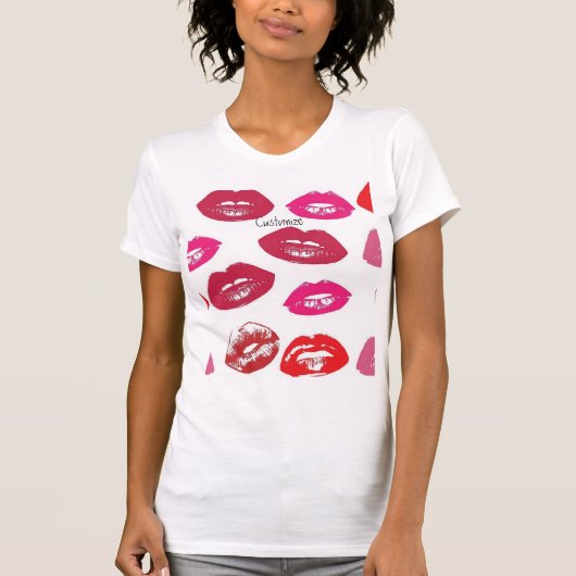 T-shirt Baiser Lèvres rouges Thunder_Cove (Devant)