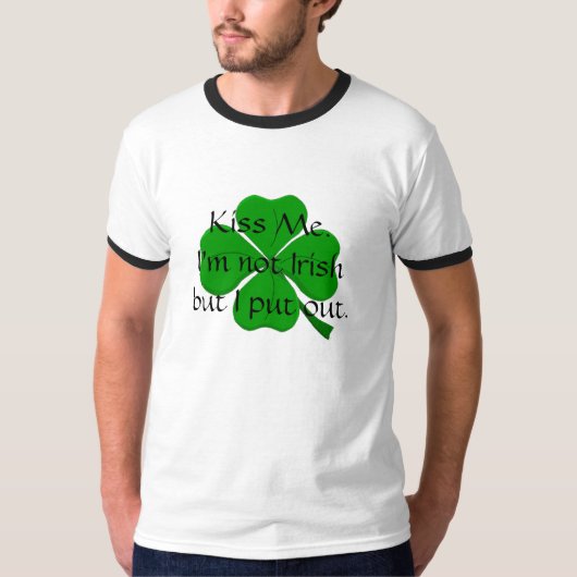 T-shirt Baiser Me.I AM non irlandais mais I p… (Devant)