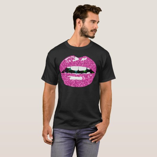T-SHIRT BAISER SCINTILLANT (Devant entier)