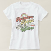 T-shirt Baisers Arc-En-Ciel Et Souhaits De Leprechaun, Jou (Design devant)