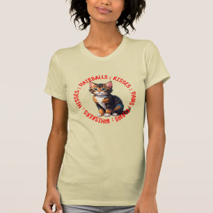 T-shirt Baisers et baisers, Tortoiseshell cat