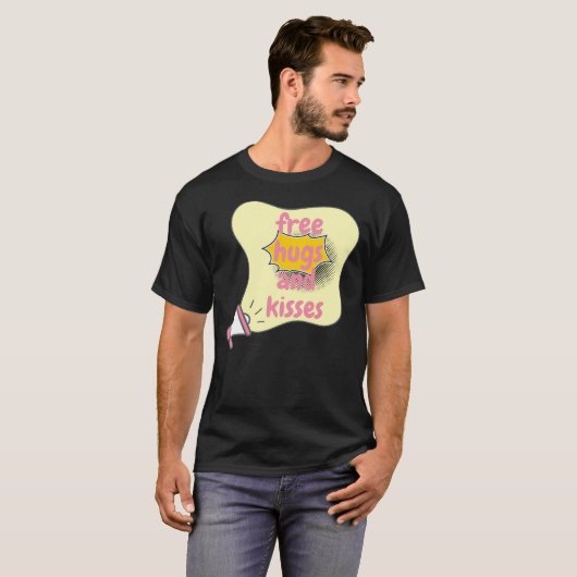 T-shirt baisers et câlins gratuits (Devant entier)