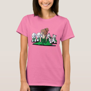 T-shirt Baisers et rires bébêtes maltais et chats