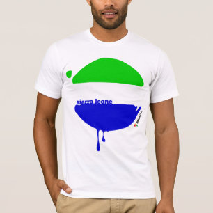 T-shirt Baisses de Sierra Leone blanches