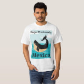 T-shirt baja peninsula Mexique poster de voyage (Devant entier)