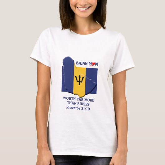 T-shirt BAJAN MOM vaut plus que Rubies PROVERBS 31 (Devant)