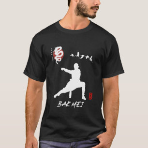 T-shirt Bak Mei Débutant Calligraphie Chinois Martial Desi