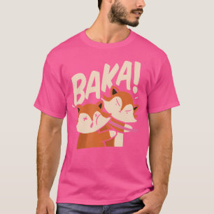 T-shirt Baka Anime Chien Gifle Baka Renard Japonais