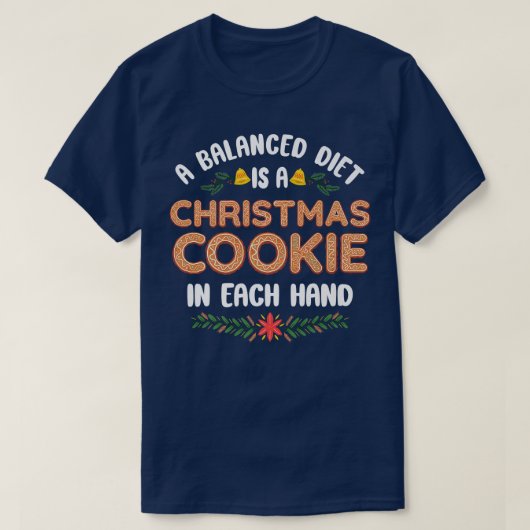 T-shirt Bake Baking Christmas Cookie (Design devant)