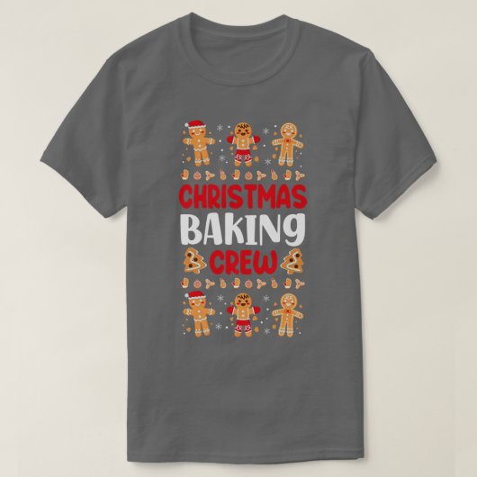 T-shirt Bake Baking Gingerbread Man Christmas Cookie (Design devant)