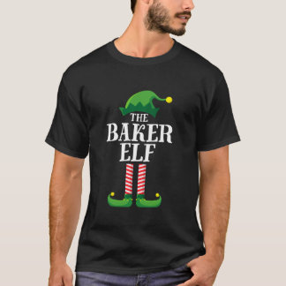 T-shirt Baker Elf Matching Family Group Christmas Party