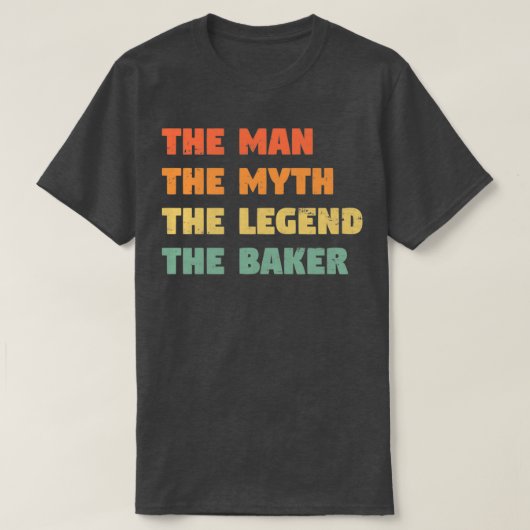 T-shirt Baker Funny Cadeau pour lui BakerTShirt (Design devant)