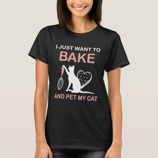 T-shirt Baker Maison Biscuit Pour Chat (Devant)