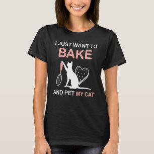 T-shirt Baker Maison Boulangerie Pour Amateur De Chat