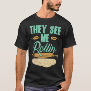 T-shirt Baker On Me Voit Rollin' Rollin' Rollin' Rollin Pi