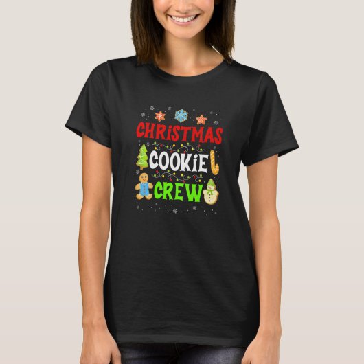 T-shirt Bakers Christmas Cookie Creative Family Baking Tea (Devant)
