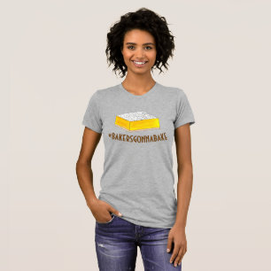 T-shirt Bakers Gonna Bake Hashtag Jaune Lemon Carré Bar