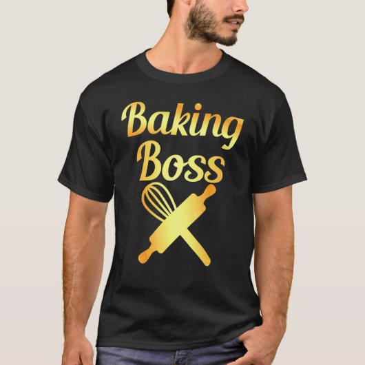 T-shirt Baking Boss Baker Bake (Devant)