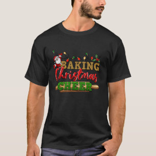 T-shirt Baking Christmas Cheval Santa Claus Flammes Paj