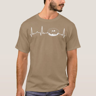 T-shirt Baking Doughnut Donut Lover Baker EKG Hearbeat