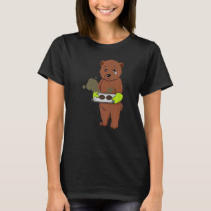 T-shirt Baking Est Passé Mal Grizzly Oear Chef Cuinier Bak