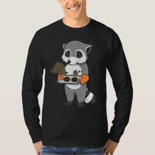 T-shirt Baking Game Gate Raccoon Chef Cuisinier Cuisinier